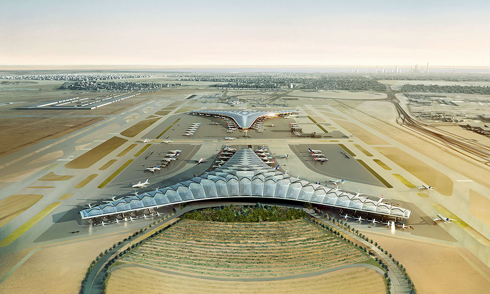 Kuwait International Airport featuring EdgeSil insulating glass sealants used in its glazing systems.