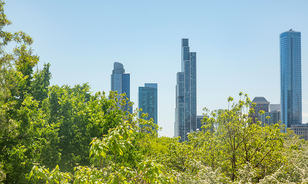 NEMA Chicago high-rise building featuring SilShield architectural coating applied to its exterior façade.