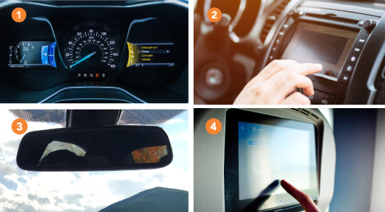 Aplicações de adesão óptica automotiva da Momentive Performance Materials
