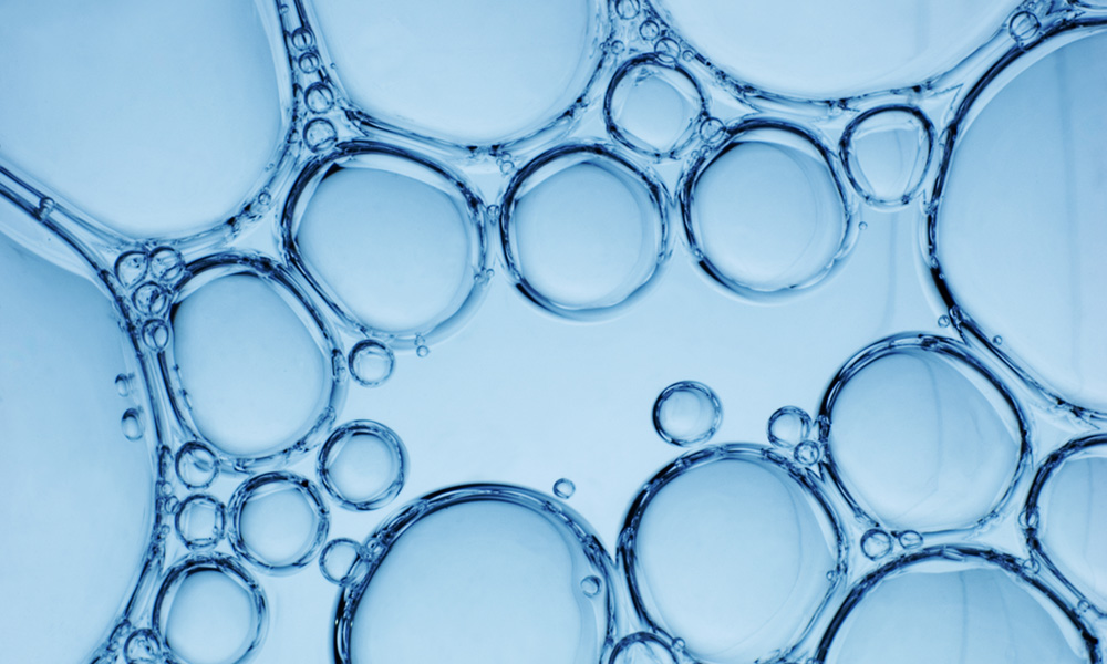Plano de fundo de bolhas para alimentos e bebidas da Momentive Performace Materials