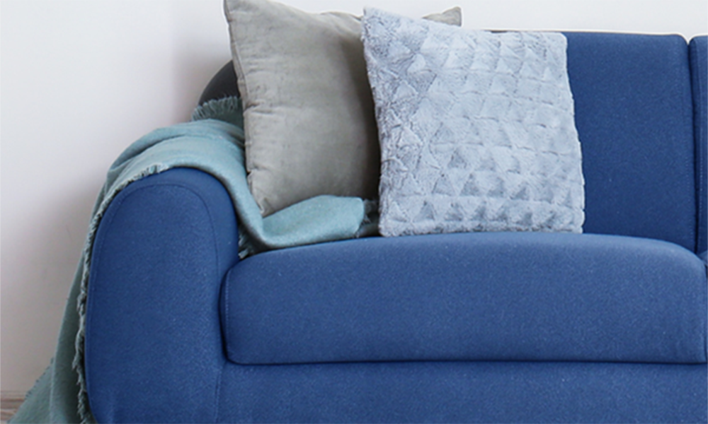 Blue Furniture Upholstery for coziness, safety, and sustainability, all in one seat