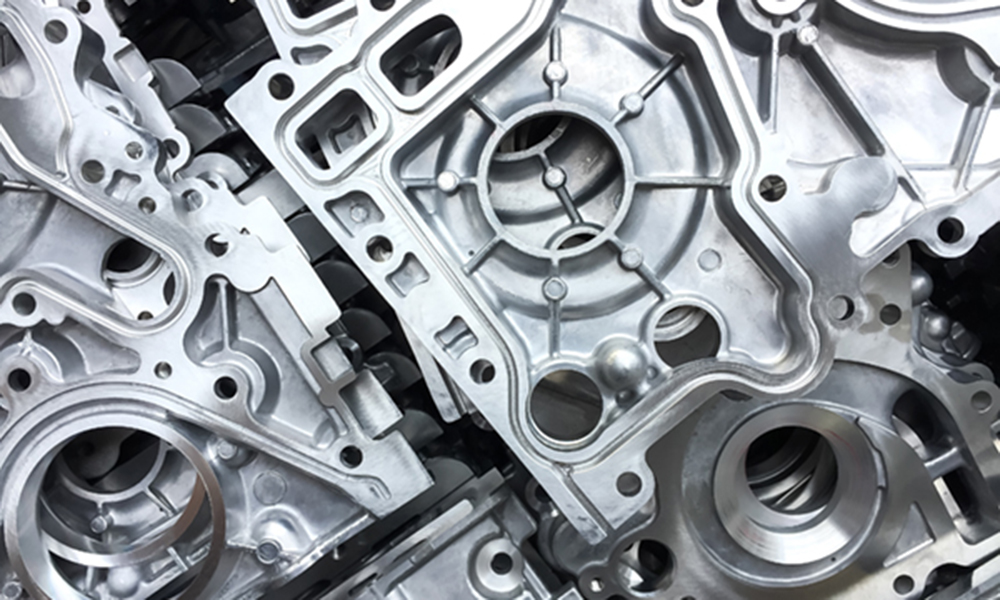 Pattern of aluminum automotive parts cover crank case, casting process in automotive industry factory
