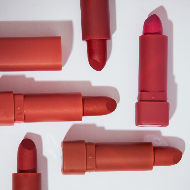 Conceito de batom vermelho